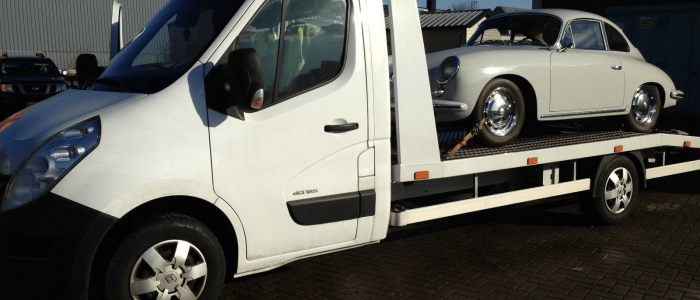 Autotransport mit Porsche 356