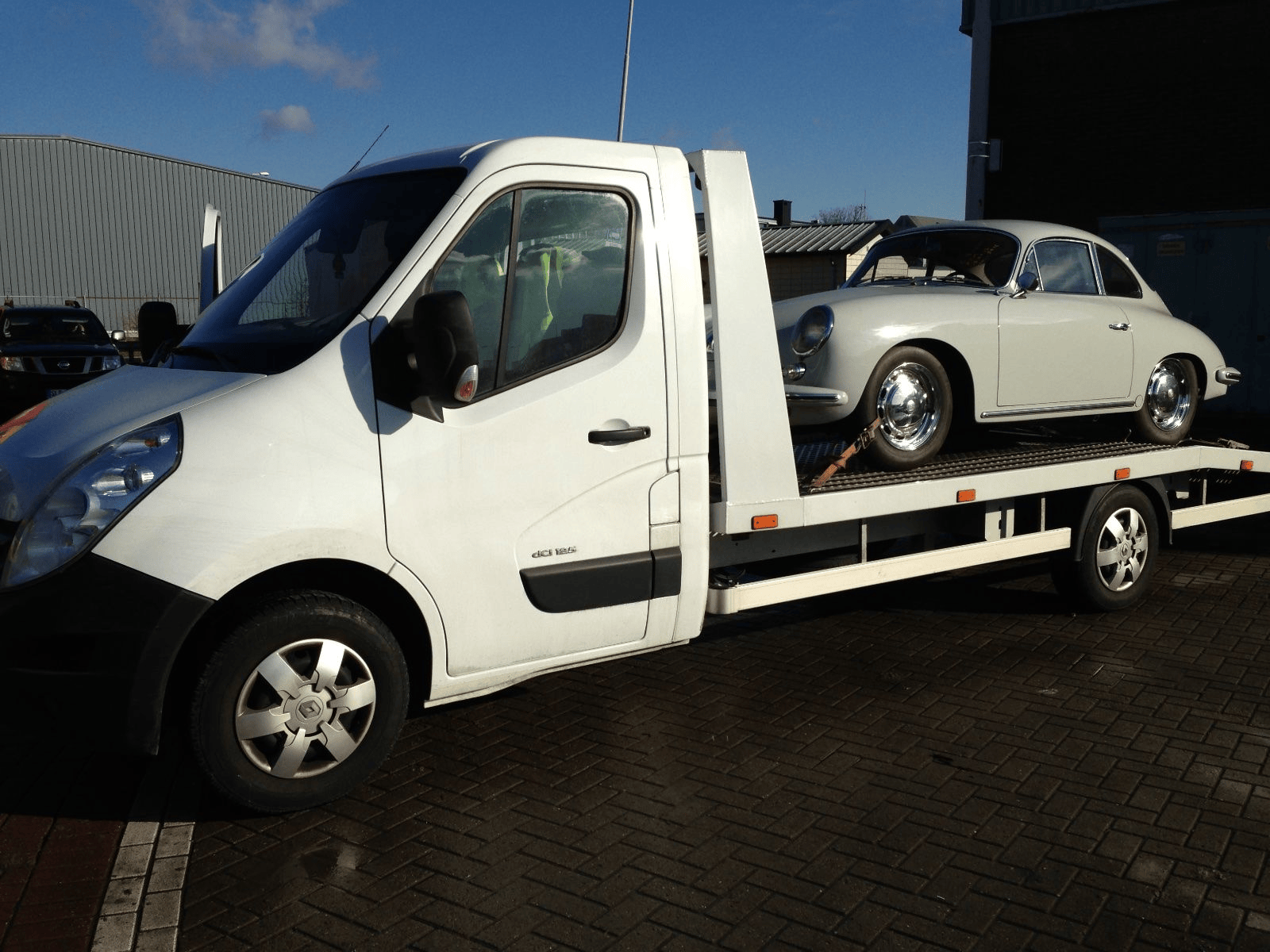 Autotransport mit Porsche 356